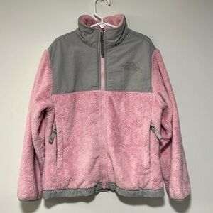 The North Face fuzzy jacket. Youth girls S. Pink.